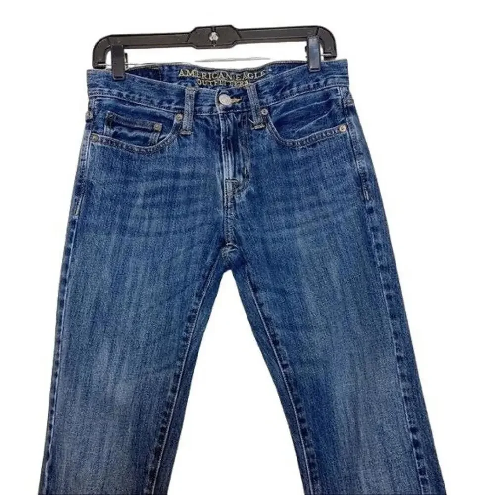 American Eagle Outfitters Skinny Men's Blue Denim‎ Jeans Size 28 30